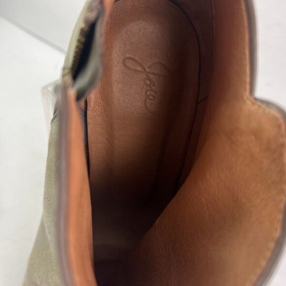 JOIE Booties Womens 39 US 8 Gray Suede Open Peep Toe Ankle Stiletto Side Zip - Picture 11 of 14